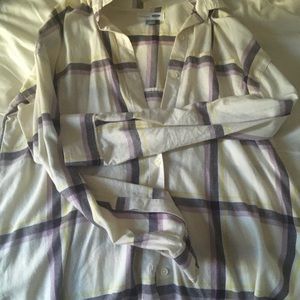 New old navy medium flannel shirt lo sleeve medium